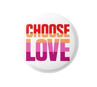 EMUWORKS 1-Inch Pin Badges - Glossy Pride Accessories: Lesbian, Trans, Bisexual, Gay, LGBTQ Gifts - Small Pride Decorations, Rainbow Badge, Love Heart Pins for Bags, Secure Pinback (Lesbian#2)