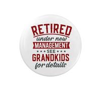 EMUWORKS Retirement See Grandkids Badges - Thank You Gifts for Men, Ideal Funny Leaving Presents & Perfect Retirement Decorations; Great Motivational Gifts from Wife, Colleagues, Size 2 in