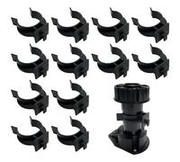 EMVANV 12pcs Plinth Clips, Kitchen Kick Board Plinth Clips Kitchen Leg Plinth Clips Cabinet Leveler Leg Toe Kick Clip for Sofa Cabinets Table