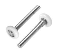 EMVANV 2 PCs Garage Door Roller,1.8 Inch Quiet Nylon Garage Door Wheels High Load for Garage Door Track Replacement(White)