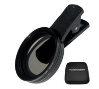 EMVANV 52mm Clip-on CPL Phone Camera Lens Filter, Universal CPL Filter Compatible with iPhone/Samsung/Android Smartphones