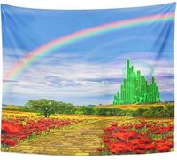 Emvency Tapestry Wall Hanging, 70x90 Inches, Home Decor, Yellow Brick Road