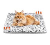 Emwel PETS Self Heating Cat Bed Heated Cat Blanket Washable Warming Pet Pad Electric-Free Heat Bed Puppy Cushion Small Thermal Mat Reversible 50 x 70cm