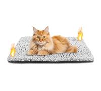 Emwel Self Heating Cat Bed Heated Cat Blanket Washable Warming Pet Pad Electric-Free Heat Bed Puppy Cushion Mat Reversible 70x50 cm