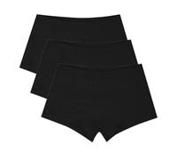 EMY Girls' Boxer Briefs 90% Cotton 10% Elastane | Soft Comfortable Underwear for Dance Gym Skating | Sizes 4-12 Years | Available as Single or 3-Pack - One Colour Only