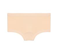 EMY Girls' Boxer Briefs 90% Cotton 10% Elastane | Soft Comfortable Underwear for Dance Gym Skating | Sizes 4-12 Years | Available as Single or 3-Pack - One Colour Only Nude