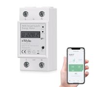 eMylo Smart Meter Energy Monitor, 1-Phase Electricity Usage Monitor, 60A 90-250V WiFi Power Monitors, 99% High Accuracy for Home Appliances/Solar/Net Metering, Smart Life APP Remote Monitoring