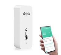 eMylo WiFi Room Thermometer Hygrometer, Tuya Digital Indoor Temperature Humidity Sensor with Smart App and Data Recording, for Baby Rooms, Greenhouses accessories, Garage, Office（1 Pack）