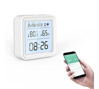 eMylo WiFi Thermometer Hygrometer Indoor Digital Hygrometer Bluetooth Thermo-Hygrometer with App Notification and Data Storage, for Wine Cellar, Baby Room, Greenhouse