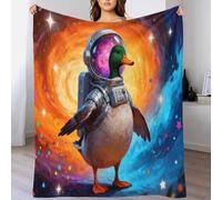 EMYXPAQM Common Teal Fleece Throw Blanket for Couch Sofa Bed All Season Spacesuit Nebula Pattern Blanket Comfort Warmth Flannel for Girls Kids Adults 50x60inch(127x152cm)