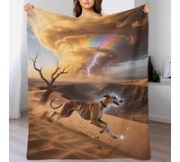 EMYXPAQM Greyhound Fleece Throw Blanket for Couch Sofa Bed All Season Dog Tornado Pattern Blanket Fluffy Soft Warm Flannel Gifts for Girls Kids Adults 50x60inch(127x152cm)