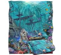 En Aquatic Realm Mermaid Silky Touch Super Soft Throw Blanket 152 X 127 cm