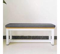EN AyuL 5cm Thick Garden Bench Cushion 2 Seater/3 Seater Indoor Outdoor,Dining Long Bench Seat Cushion Pad for Garden Patio Swing (110x35cm,Dark grey)