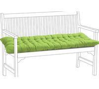 EN AyuL Thick Garden Cushion Cotton Bench Pad 2/3 Seater,Outdoor Rectangle Bench Cushion Seat Pad for Garden/Home/Chaise/Swing/Patio/Sofa (140 * 40cm,Green)