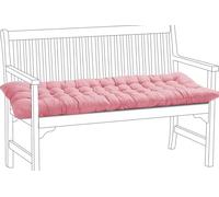 EN AyuL Thick Garden Cushion Cotton Bench Pad 2/3 Seater,Outdoor Rectangle Bench Cushion Seat Pad for Garden/Home/Chaise/Swing/Patio/Sofa (100 * 50cm,Pink)