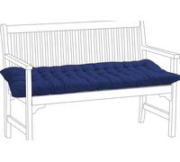 EN AyuL Thick Garden Cushion Cotton Bench Pad 2/3 Seater,Outdoor Rectangle Bench Cushion Seat Pad for Garden/Home/Chaise/Swing/Patio/Sofa (120 * 40cm,Navy)