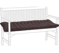 EN AyuL Thick Garden Cushion Cotton Bench Pad 2/3 Seater,Outdoor Rectangle Bench Cushion Seat Pad for Garden/Home/Chaise/Swing/Patio/Sofa (150 * 50cm,Coffee)
