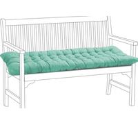 EN AyuL Thick Garden Cushion Cotton Bench Pad 2/3 Seater,Outdoor Rectangle Bench Cushion Seat Pad for Garden/Home/Chaise/Swing/Patio/Sofa (120 * 50cm,Light green)