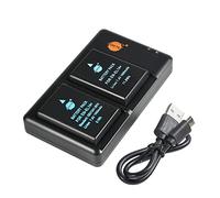 EN-EL14 EL14a (Pack of 2) Rechargeable Battery Battery and Dual Charger Compatible with Nikon Battery Grip BG-2G, Coolpix P7000, P7100, P7700, Df, D5200, D5300 Digital Camera etc.