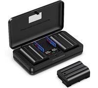 EN-EL15 (2200mA) Camera Battery Multifunctional Charger Set (Including Two Batteries) Compatible with Nikon Z6 Z7 V1D 750D 7500D 850D 7000Db7100D 7200D 500D 780D 600D 610D 800D 810D 810a