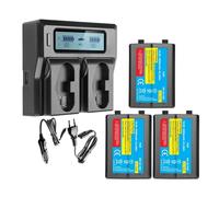 EN-EL18D EN-EL18d ENEL18d Battery+ Smart Rapid LCD Dual Charger，Compatible For Nikon，For Z9 D4 D4S D5 D6 Camera D800 D850 D500 Grips(3 Battery 1 Charger)