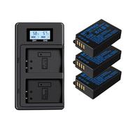 EN-EL20a EN-EL20 Battery，Compatible For Nikon，For EN EL20 EL20a P1000, 1 J1, 1 J2, 1 J3, 1 S1, 1 V3, A, A 1, AW1, DL24-500(3 Battery 1 Charger)