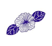 en Flower Alchemy Fine Carving Decals 50.4x79.9cm Tattoo Culture DarkBlue