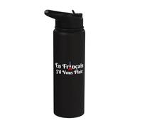 En Francais S'il Vous Plait French Teacher Francophile Sayin Stainless Steel Insulated Water Bottle