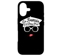 En Francais S'il Vous Plait - French Woman Beret Red Lips Case for iPhone 17