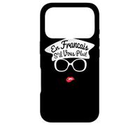 En Francais S'il Vous Plait - French Woman Beret Red Lips Case for iPhone 17 Pro
