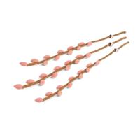 Én Gry & Sif 3 x Pink Artificial Palm Kitten Branches, 43 cm, Handmade, Fairtrade Certified, Scandinavian Whimsical Felt Decorative Branch