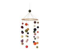 Én Gry & Sif Baby Boys, Unisex Baby, Baby Girls Hanging Mobile of Felt, Colorful Mobile, Handmade, Fairtrade, Crib Mount, 20 cm Diameter, 55 cm Length