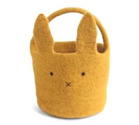 Én Gry & Sif Easter Basket Bunny I Easter Nest for Filling or as Easter Decoration, Handmade, Felt Easter Basket, Yellow Children's Basket