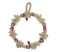 Èn Gry & SIF Felt Door Wreath Flowers & Flowers I Decorative Wreath Delicate Colours I All Year Round I Handmade Spring Wreath I Diameter 25 cm