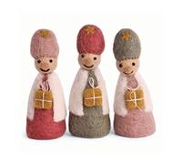 Én Gry & Sif Holy Three Kings Felt Nativity Figures Hand Made Fair Trade Nursery Decoration Special Nativity Scene 10cm Tall