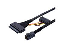 En-Labs Internal HD M~ni SAS SFF-8643 to U.2 SFF-8639 NVMe PCIe SSD Adapter Cable with SATA Power Compatible With Intel SSD 750 P3600 P3700(1 Meter)