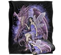 En Protectors of The Realm Fairy and Dragon Silky Touch Super Soft Throw Blanket 152 X 127 cm