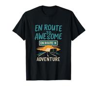 En Route to Awesome Adventure Truck Driver Graphic T-Shirt