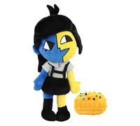 ENA Dream BBQ Plush Toy, ENA Dream BBQ Talking Plush Doll, Soft Stuffed Figure Doll, Cute Game Doll for Room Decor Kids Adult Collectors (Black)