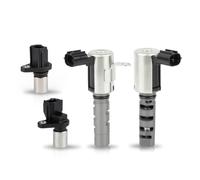 ENA Intake & Exhaust VVT Solenoid with Camshaft & Crankshaft Sensor Kit Compatible with Camry Highlander Sienna Avalon Solara ES300 ES330 RX300 Replace 153400A010 153300A010 9008019014 9008019009