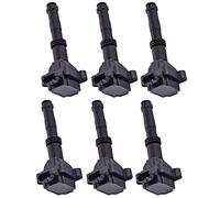 ENA Set of 6 Ignition Coil Pack Compatible with Porsche 1999-2011 911 3.4L 3.6L, 1997-2008 Boxster 2.5L 2.7L 3.2L 3.4L, 2006 2007 2008 Cayman 2.7 3.4 Replacement for C1359 UF346 99660210101 IC476