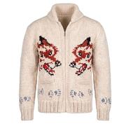Enab Clothing Men's Project Hail Beige Mary Ryan Gosling Knitted Wolf Sweater Cardigan Jacket