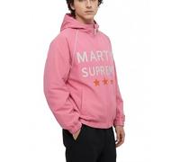Enab Clothing Men's Unisex Marty Supreme Unisex Pink Hooded Bomber Jacket, Cotton Track Jacket with Bold Graphic Print