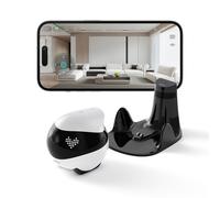 Enabot EBO Air 2 Portable Indoor Security Camera Robot (White Dove) Pet Robot