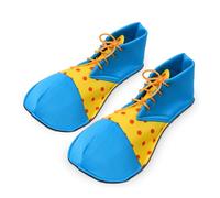 enadoi Unisex Clown Shoes Costume Accessory For Halloween Christmas Parade Carnival Disco Theme Circus Costume Cosplay Dress-Up Party Clown Outfit For Adult Men Women Blue And Yellow
