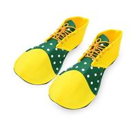 enadoi Unisex Clown Shoes Costume Accessory For Halloween Christmas Parade Carnival Disco Theme Circus Costume Cosplay Dress-Up Party Clown Outfit For Adult Men Women Yellow And Green