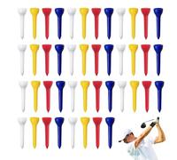 ENAESLOT 100 PCS Golf Tees Plastic,Golf Ball Tees Mix Color Plastic Cup Shaped Golf Tees 36mm Length Durable and Reliable Ideal for All Golfers Colorful Assortment for Easy Identification
