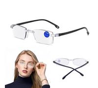 ENAESLOT Varifocal Reading Glasses,Anti Blue Light Intelligent Zoom,Multifocal Spring Hinge No Line Trifocal Readers Black Eyeglasses,Blue Light Glasses,Anti Glare Glasses,Varifocal Glasses