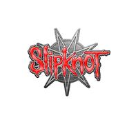 Enamel 9 Point Star Badge Slipknot Grey One Size