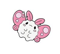 Enamel Bat Rabbit Lapel Pin Charming Jewelry Gift for a Friend Lovely Cartoon Brooch, Einheitsgröße, As described